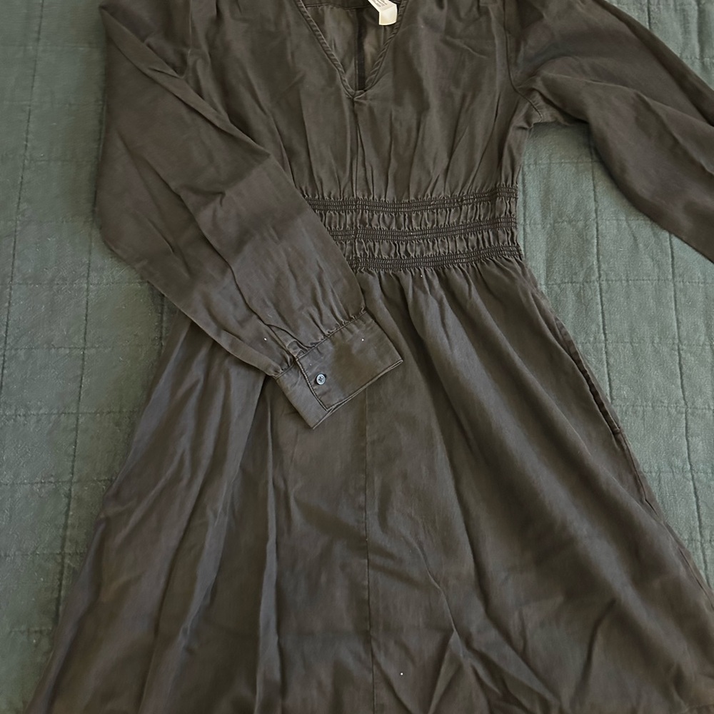 GAP Charcoal V-Neck Dress